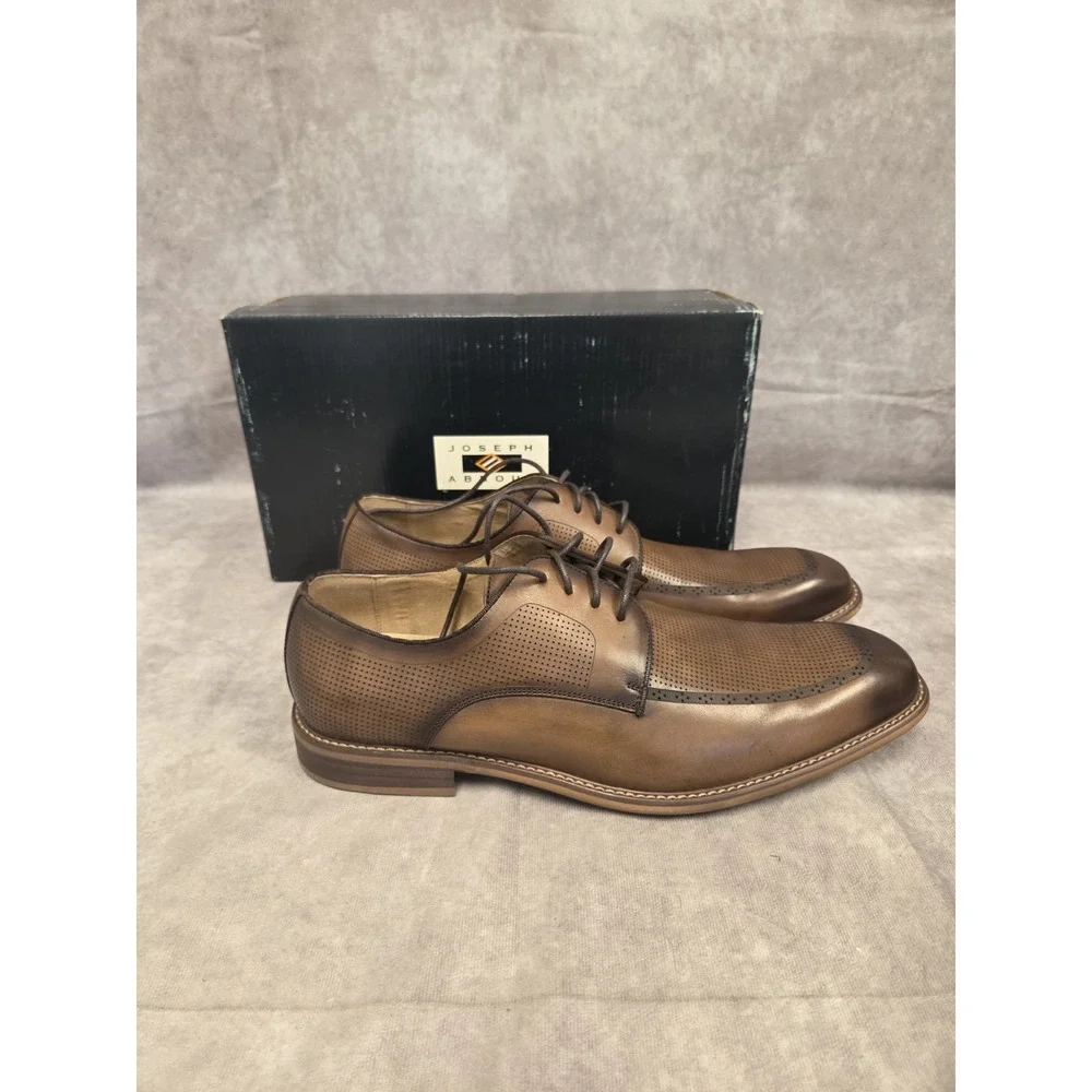 Joseph Abboud Mens Dress Shoe SZ-13D BRN Adam Lace Up